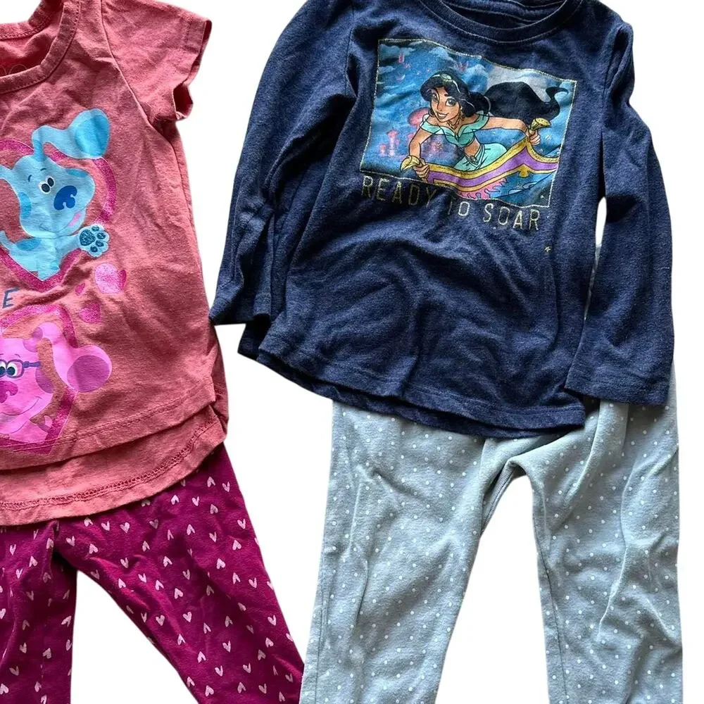 Girls Clothing Bundle Size 18 Months Outfit Set Tops Bottoms Princess Jasmine